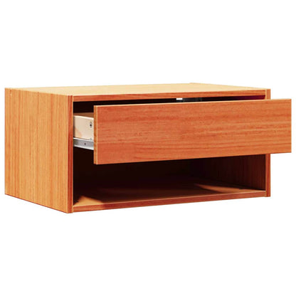 Nachttisch 2 pcs Wachsbraun 50 x 32,5 x 24 cm Massivholz Kiefer