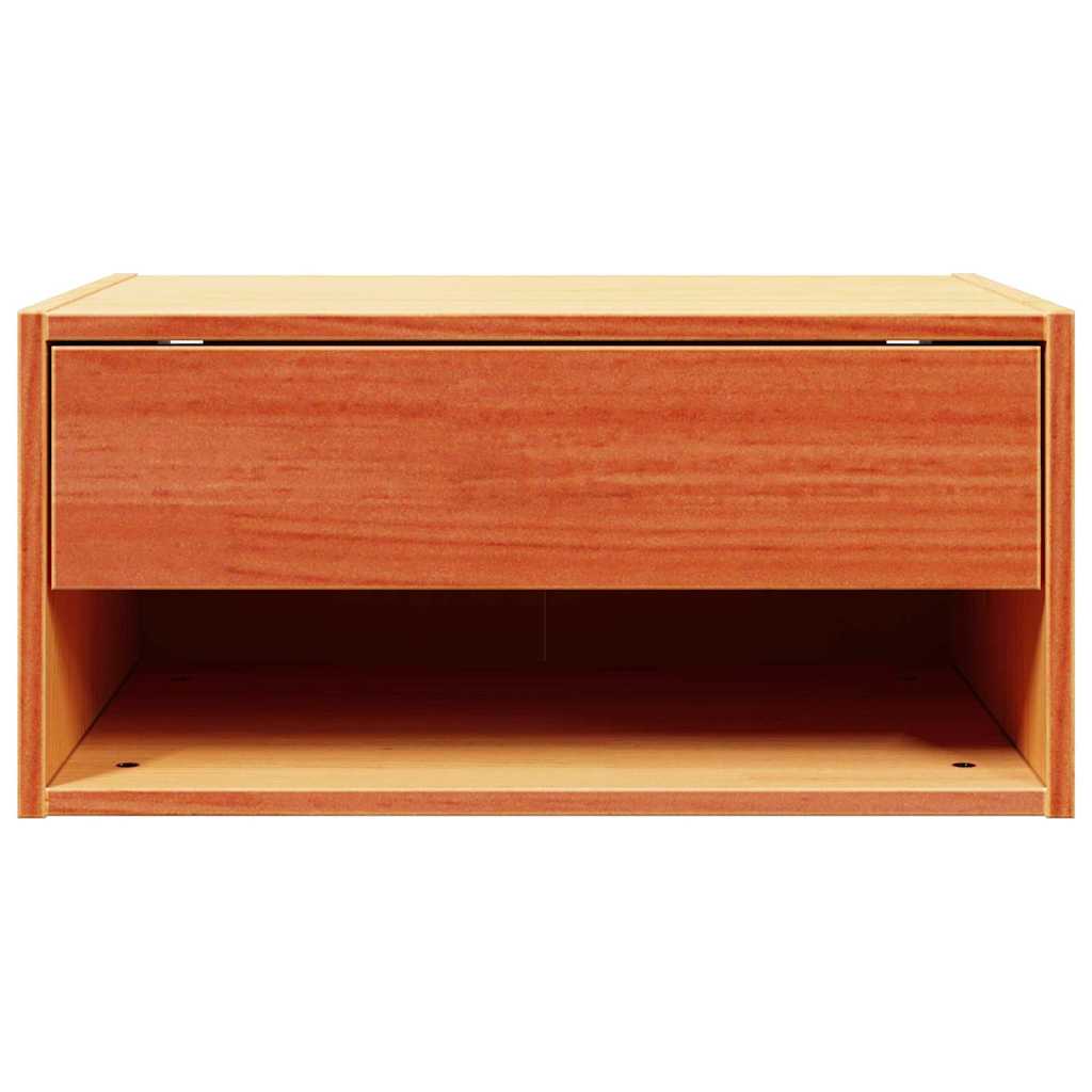 Nachttisch 2 pcs Wachsbraun 50 x 32,5 x 24 cm Massivholz Kiefer