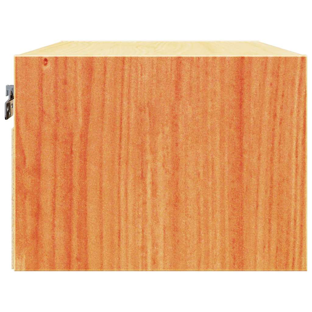 Nachttisch 2 pcs Wachsbraun 50 x 32,5 x 24 cm Massivholz Kiefer