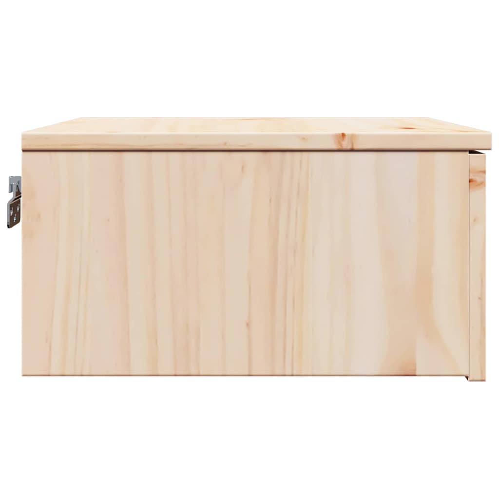 Nachttisch 2 pcs Braun 37 x 35 x 18,5 cm Massivholz Kiefer