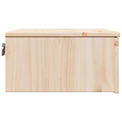 Nachttisch 2 pcs Braun 37 x 35 x 18,5 cm Massivholz Kiefer