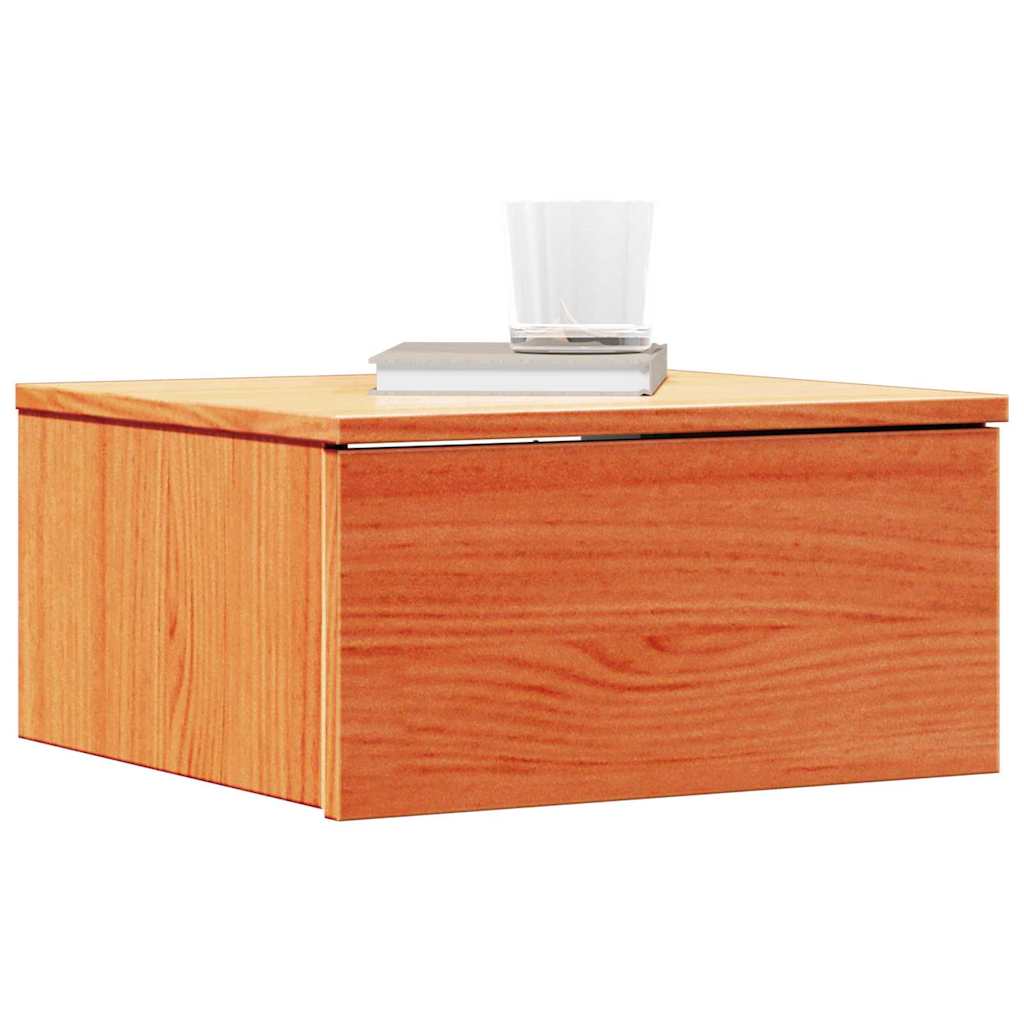 Nachttisch 2 pcs Wachsbraun 37 x 35 x 18,5 cm Massivholz Kiefer