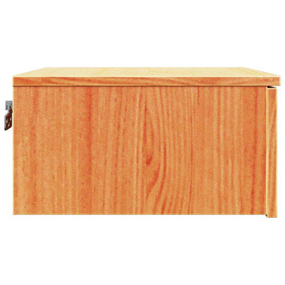 Nachttisch 2 pcs Wachsbraun 37 x 35 x 18,5 cm Massivholz Kiefer