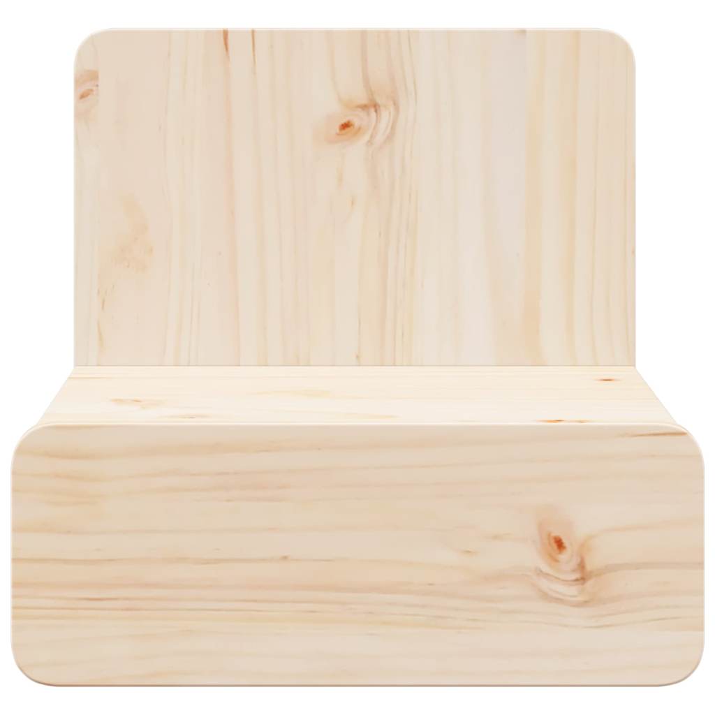 Nachttisch 2 pcs Braun 44 x 32,5 x 40 cm Massivholz Kiefer