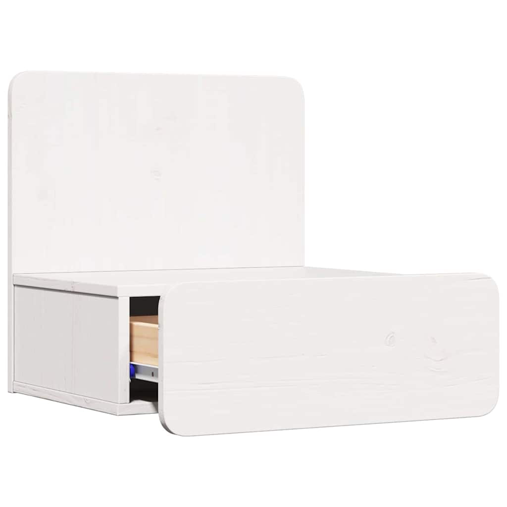 Nachttisch 2 pcs Weiß 44 x 32,5 x 40 cm Massivholz Kiefer