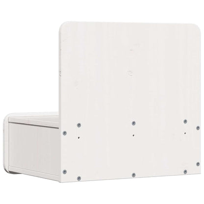 Nachttisch 2 pcs Weiß 44 x 32,5 x 40 cm Massivholz Kiefer