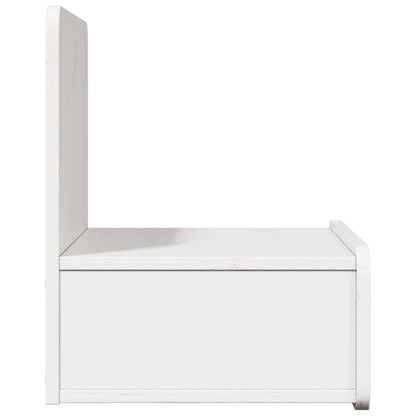 Nachttisch 2 pcs Weiß 44 x 32,5 x 40 cm Massivholz Kiefer
