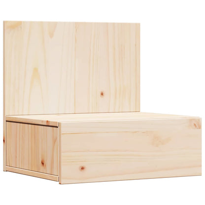 Nachttisch 2 pcs Braun 42 x 32.5 x 40 cm Massivholz Kiefer