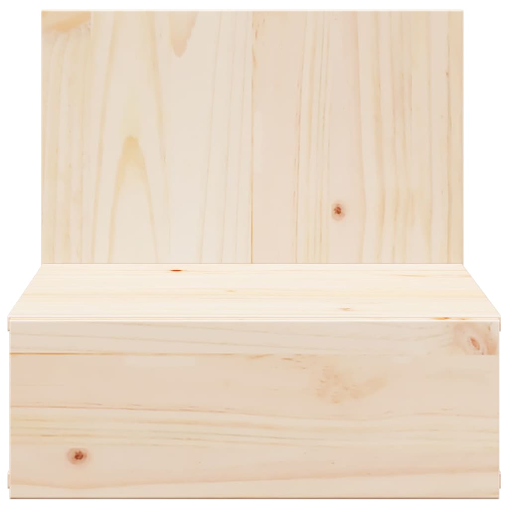 Nachttisch 2 pcs Braun 42 x 32.5 x 40 cm Massivholz Kiefer
