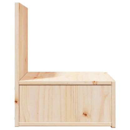 Nachttisch 2 pcs Braun 42 x 32.5 x 40 cm Massivholz Kiefer