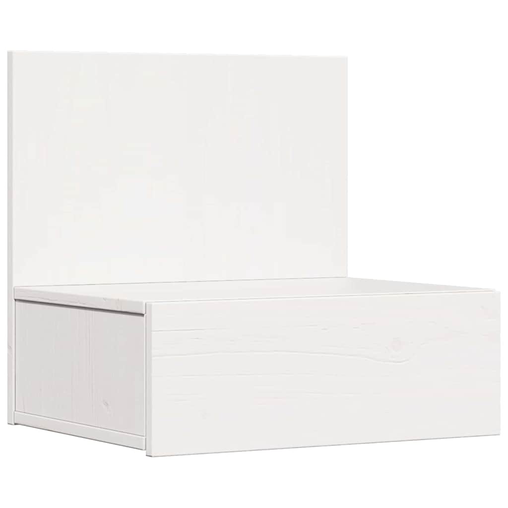 Nachttisch 2 pcs Weiß 42 x 32.5 x 40 cm Massivholz Kiefer