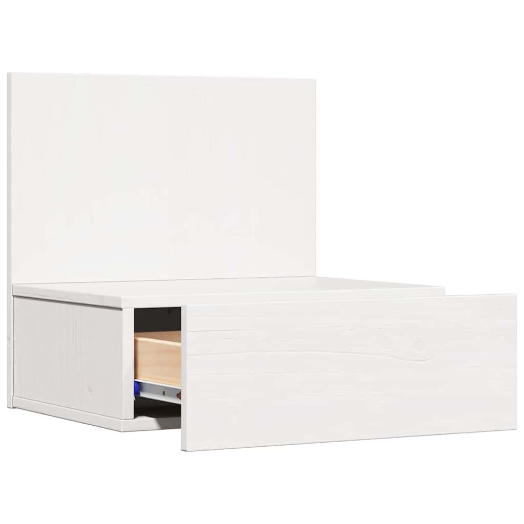 Nachttisch 2 pcs Weiß 42 x 32.5 x 40 cm Massivholz Kiefer