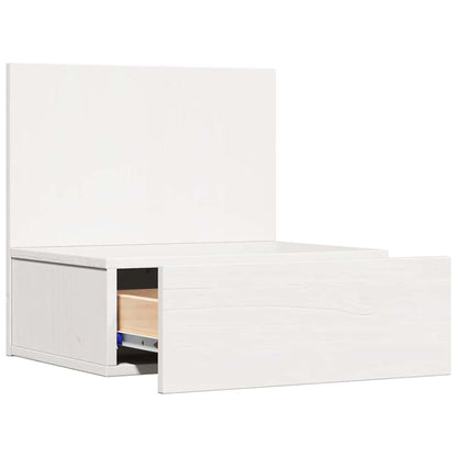 Nachttisch 2 pcs Weiß 42 x 32.5 x 40 cm Massivholz Kiefer