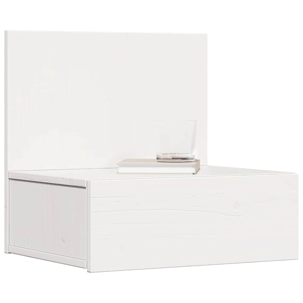 Nachttisch 2 pcs Weiß 42 x 32.5 x 40 cm Massivholz Kiefer