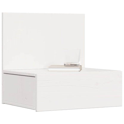 Nachttisch 2 pcs Weiß 42 x 32.5 x 40 cm Massivholz Kiefer