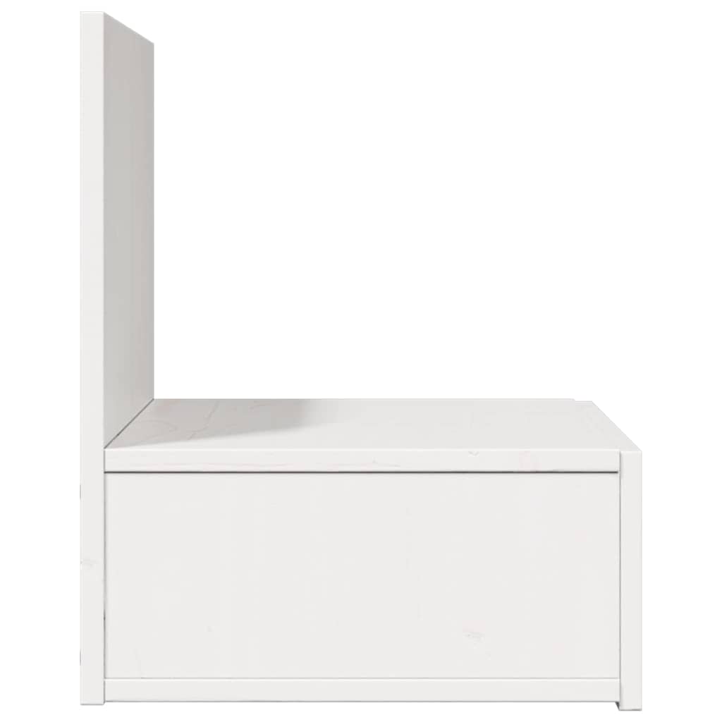 Nachttisch 2 pcs Weiß 42 x 32.5 x 40 cm Massivholz Kiefer