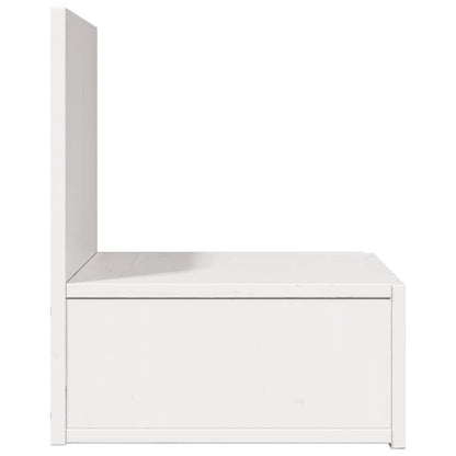Nachttisch 2 pcs Weiß 42 x 32.5 x 40 cm Massivholz Kiefer