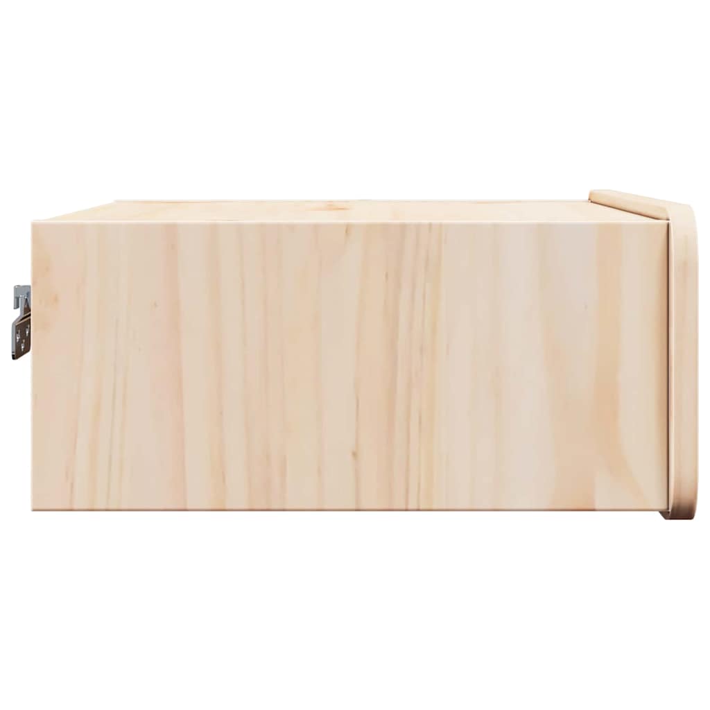 Nachttisch Braun 39 x 34 x 16,5 cm Massivholz Kiefer