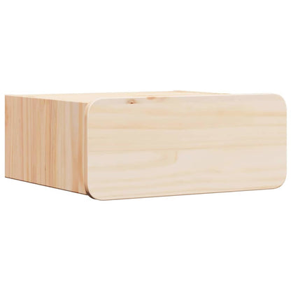 Nachttisch 2 pcs Braun 39 x 34 x 16,5 cm Massivholz Kiefer