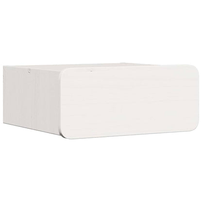 Nachttisch 2 pcs Weiß 39 x 34 x 16,5 cm Massivholz Kiefer