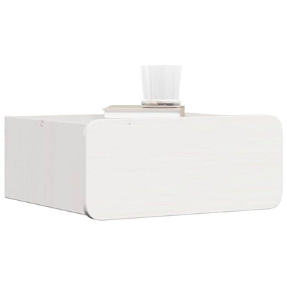 Nachttisch 2 pcs Weiß 39 x 34 x 16,5 cm Massivholz Kiefer