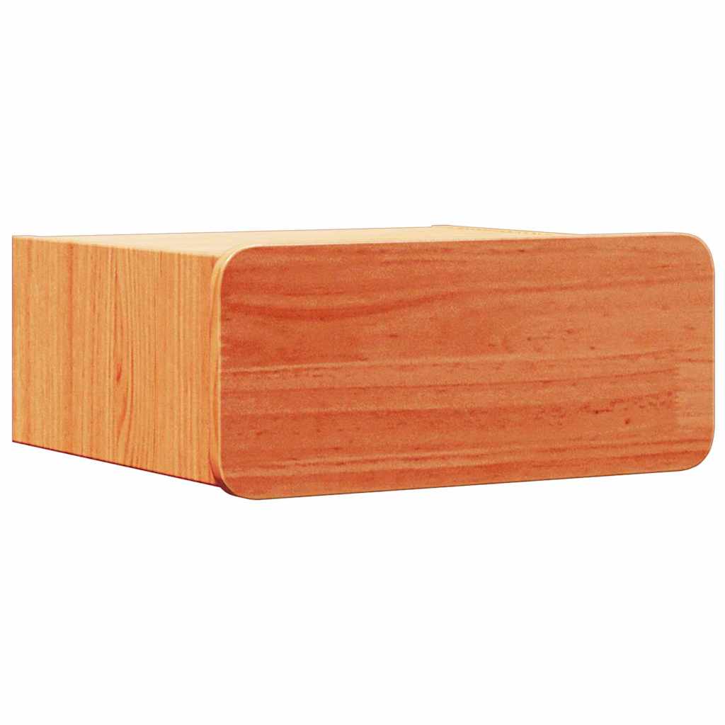 Nachttisch 2 pcs Wachsbraun 39 x 34 x 16,5 cm Massivholz Kiefer