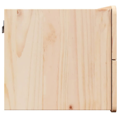 Nachttisch 2 pcs Braun 39 x 34 x 33 cm Kiefer Massivholz