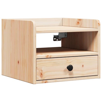 Nachttisch 2 pcs Braun 38 x 36 x 29,5 cm Massivholz Kiefer