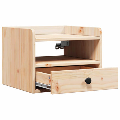 Nachttisch 2 pcs Braun 38 x 36 x 29,5 cm Massivholz Kiefer