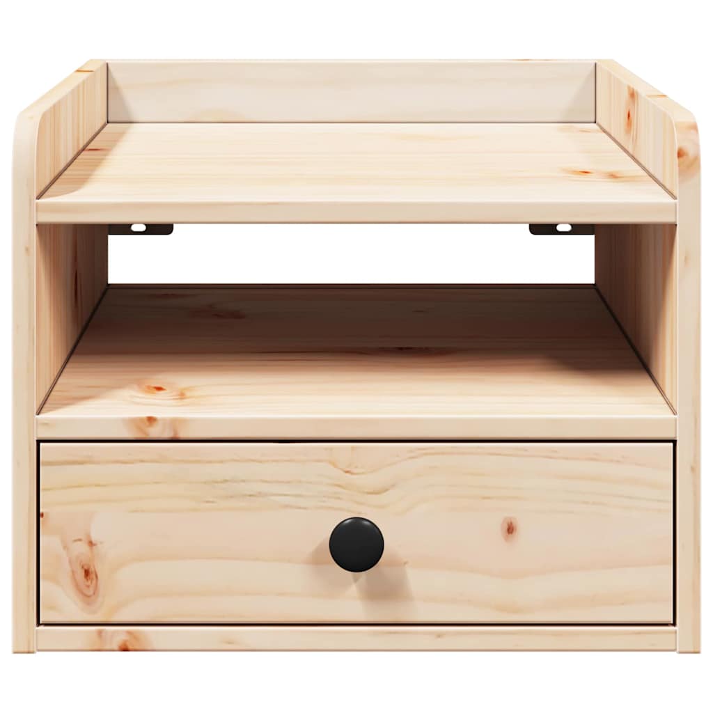 Nachttisch 2 pcs Braun 38 x 36 x 29,5 cm Massivholz Kiefer