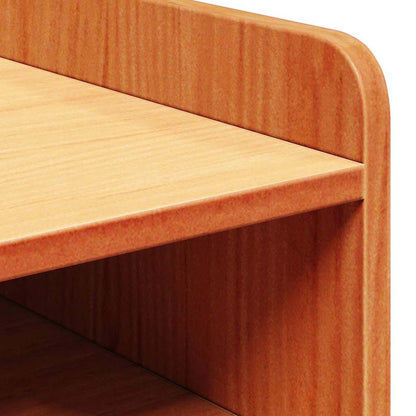 Nachttisch 2 pcs Wachsbraun 38 x 36 x 29,5 cm Massivholz Kiefer