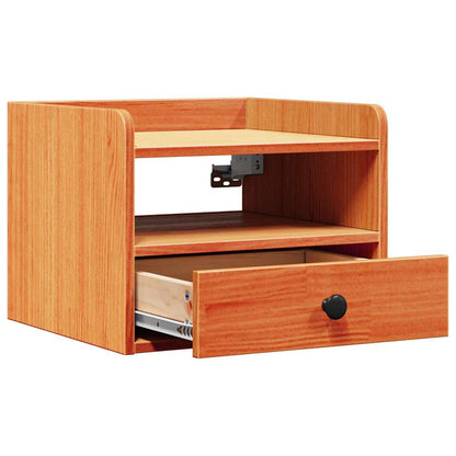 Nachttisch 2 pcs Wachsbraun 38 x 36 x 29,5 cm Massivholz Kiefer