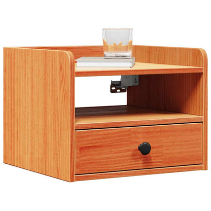 Nachttisch 2 pcs Wachsbraun 38 x 36 x 29,5 cm Massivholz Kiefer