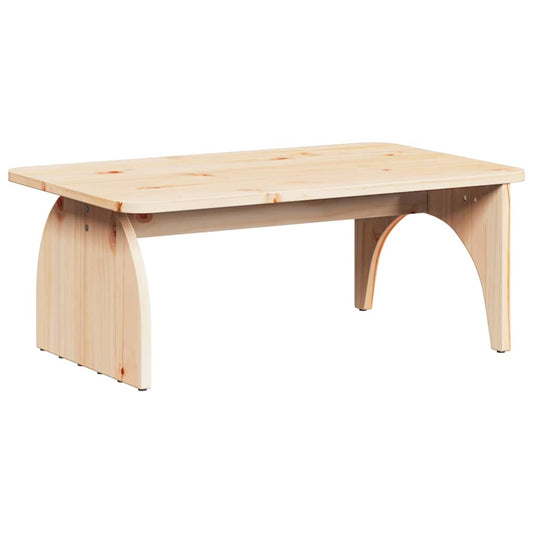 Couchtisch Natur 80 x 50 x 31 cm Massivholz Kiefer