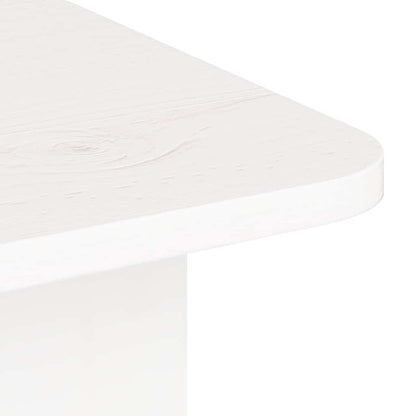 Couchtisch Weiß 80 x 39,5 x 33,5 cm Massivholz Kiefer