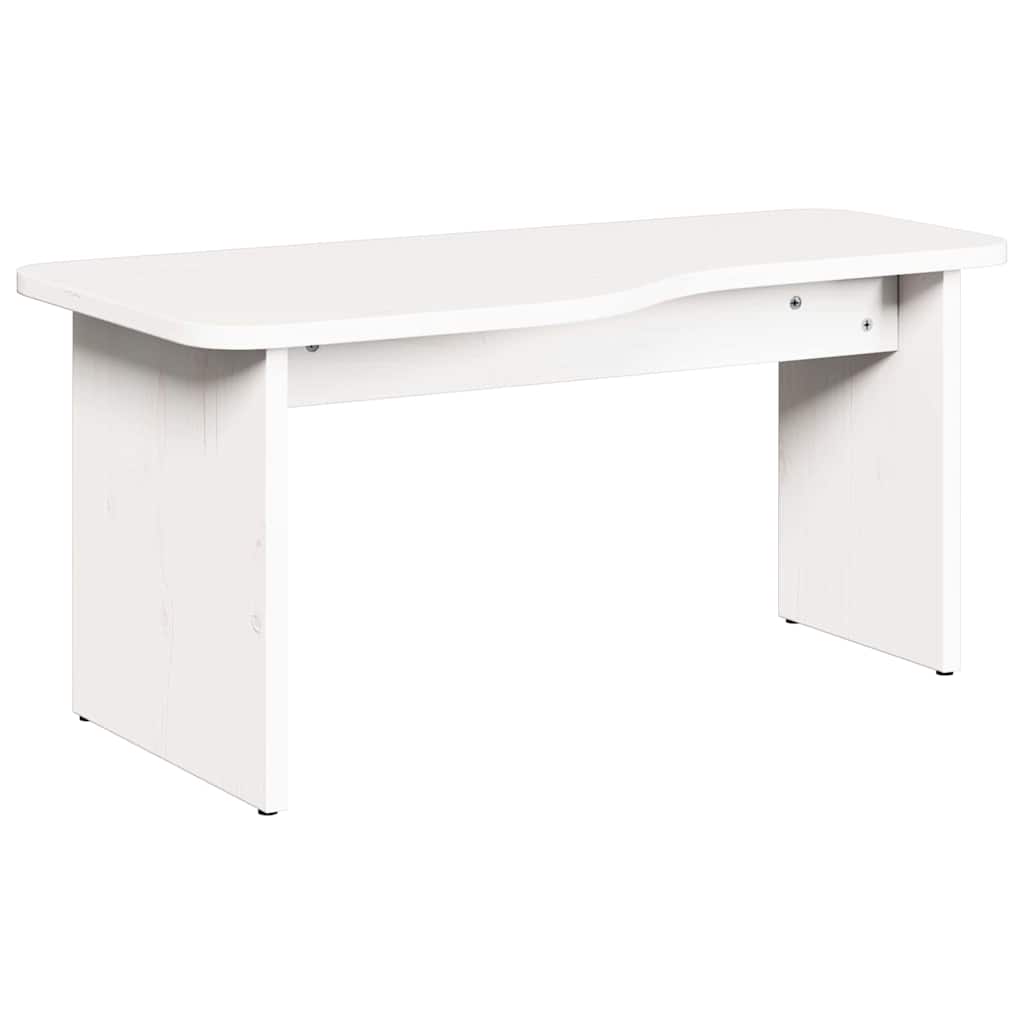 Couchtisch 2 pcs Weiß 100 x 69 x 35.5 cm Massivholz Kiefer