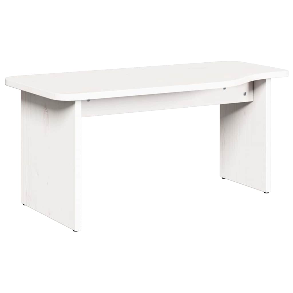 Couchtisch 2 pcs Weiß 100 x 69 x 35.5 cm Massivholz Kiefer