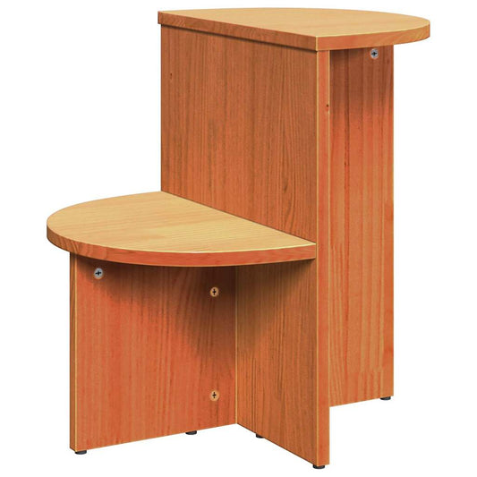 Beistelltisch Wachsbraun 50 x 40 x 50 cm Massivholz Kiefer