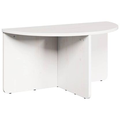 Couchtisch 2 pcs Weiß 79 x 39,5 x 40 cm Massivholz Kiefer