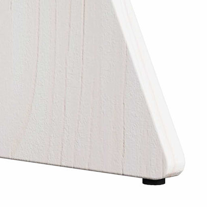 Couchtisch 3 pcs Weiß 49 x 49 x 30 cm Massivholz Kiefer