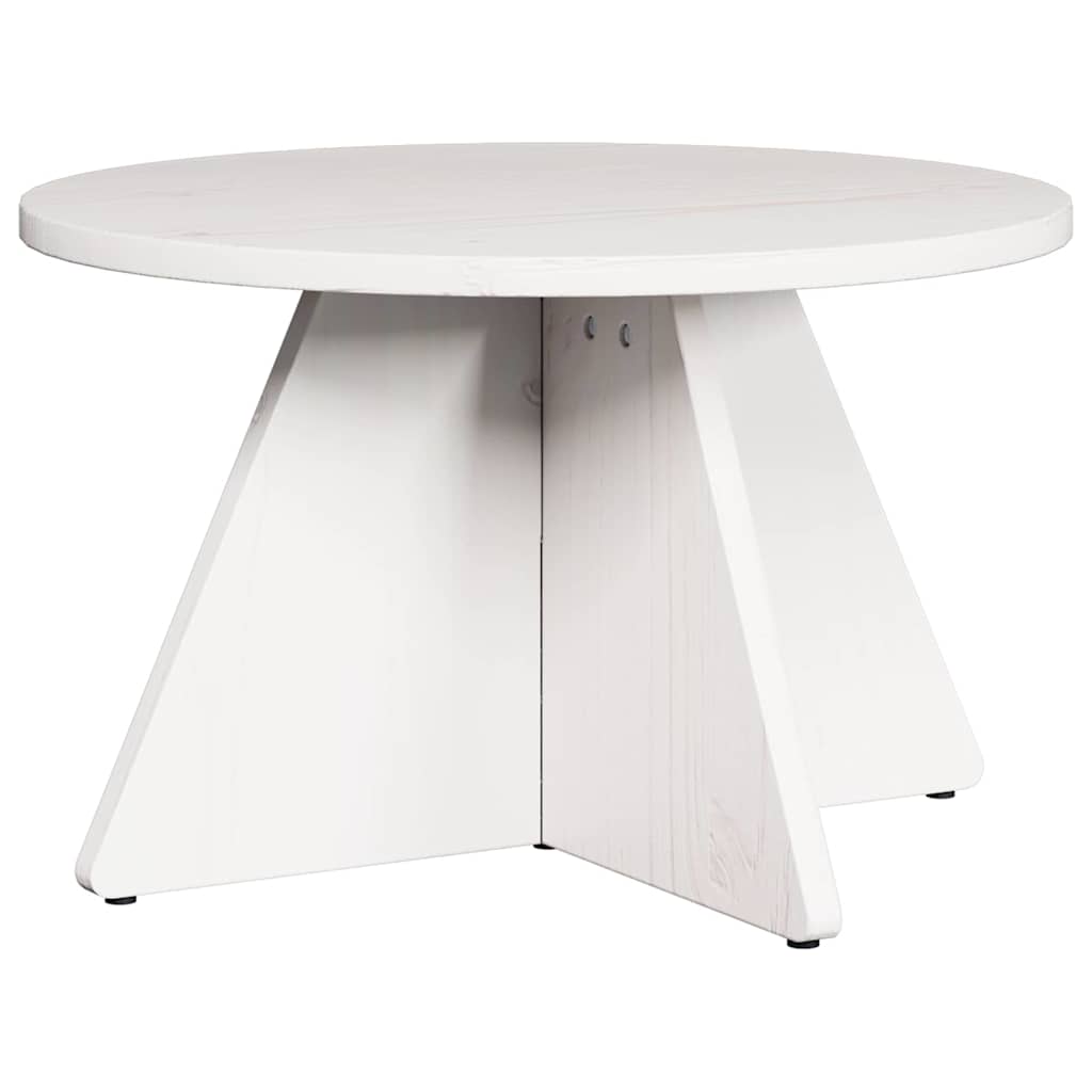 Couchtisch 3 pcs Weiß 49 x 49 x 30 cm Massivholz Kiefer