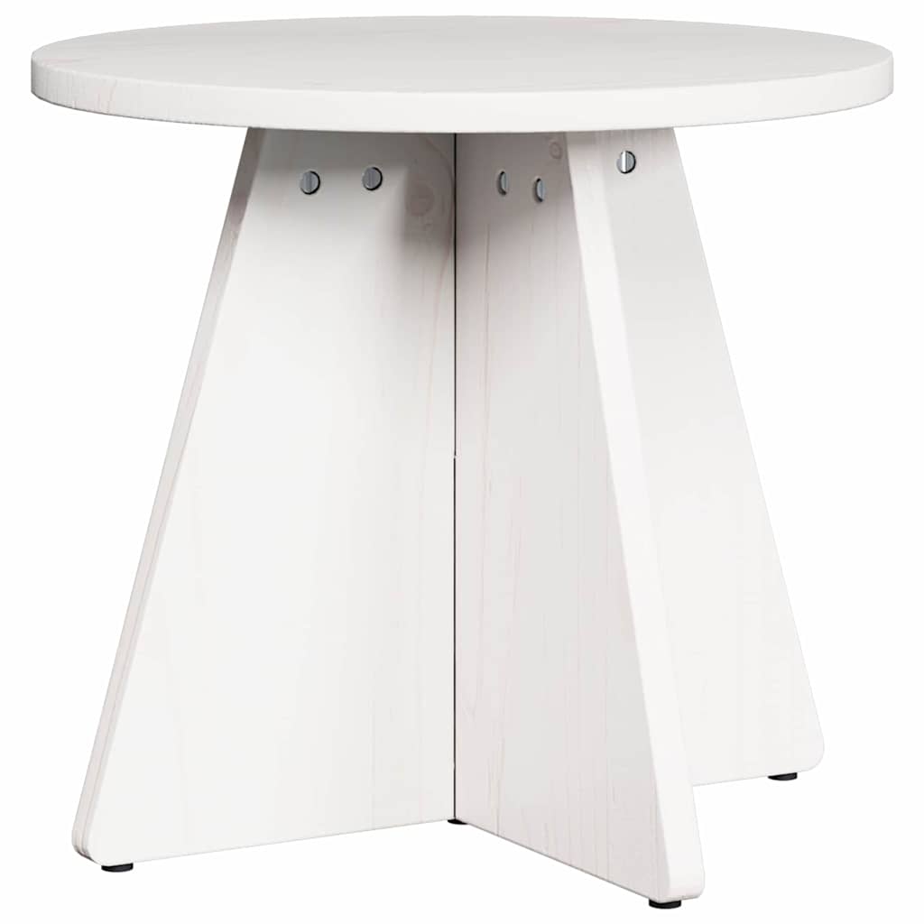 Couchtisch 3 pcs Weiß 49 x 49 x 30 cm Massivholz Kiefer