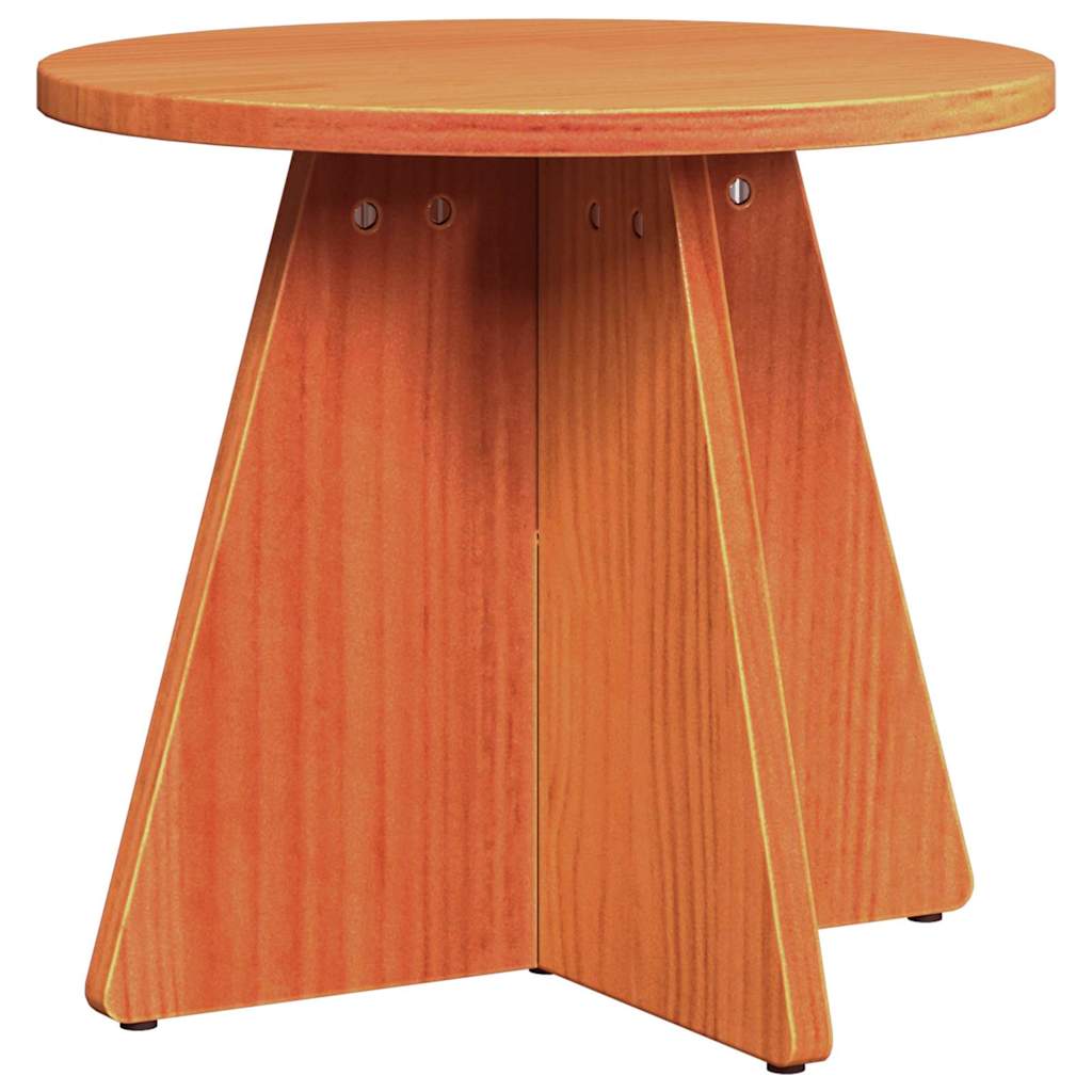 Couchtisch 3 pcs Wachsbraun 49 x 49 x 30 cm Massivholz Kiefer