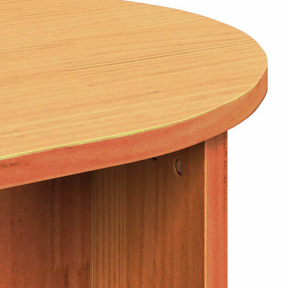 Couchtisch Wachsbraun 80 x 39,5 x 35 cm Massivholz Kiefer