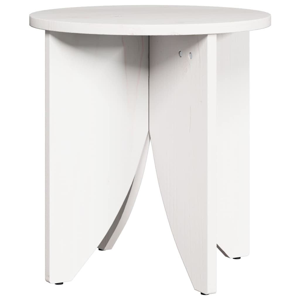 Couchtisch 2 pcs Weiß 41,5 x 41,5 x 44 cm Massivholz Kiefer