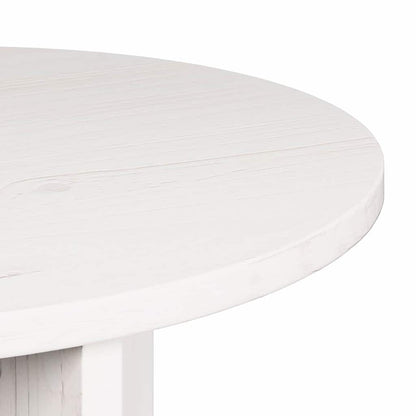 Couchtisch 2 pcs Weiß 49 x 49 x 28 cm Massivholz Kiefer