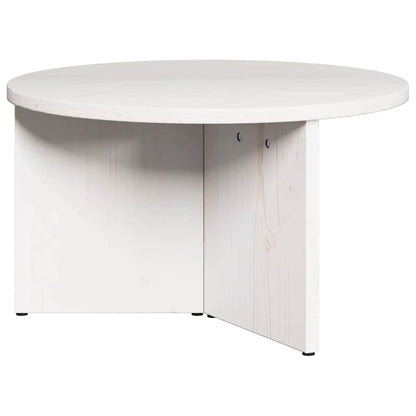 Couchtisch 2 pcs Weiß 49 x 49 x 28 cm Massivholz Kiefer