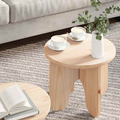 Couchtisch 2 pcs Natur 39.5 x 39.5 x 30 cm Massivholz Kiefer
