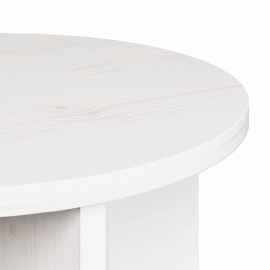 Couchtisch 2 pcs Weiß 39.5 x 39.5 x 30 cm Massivholz Kiefer