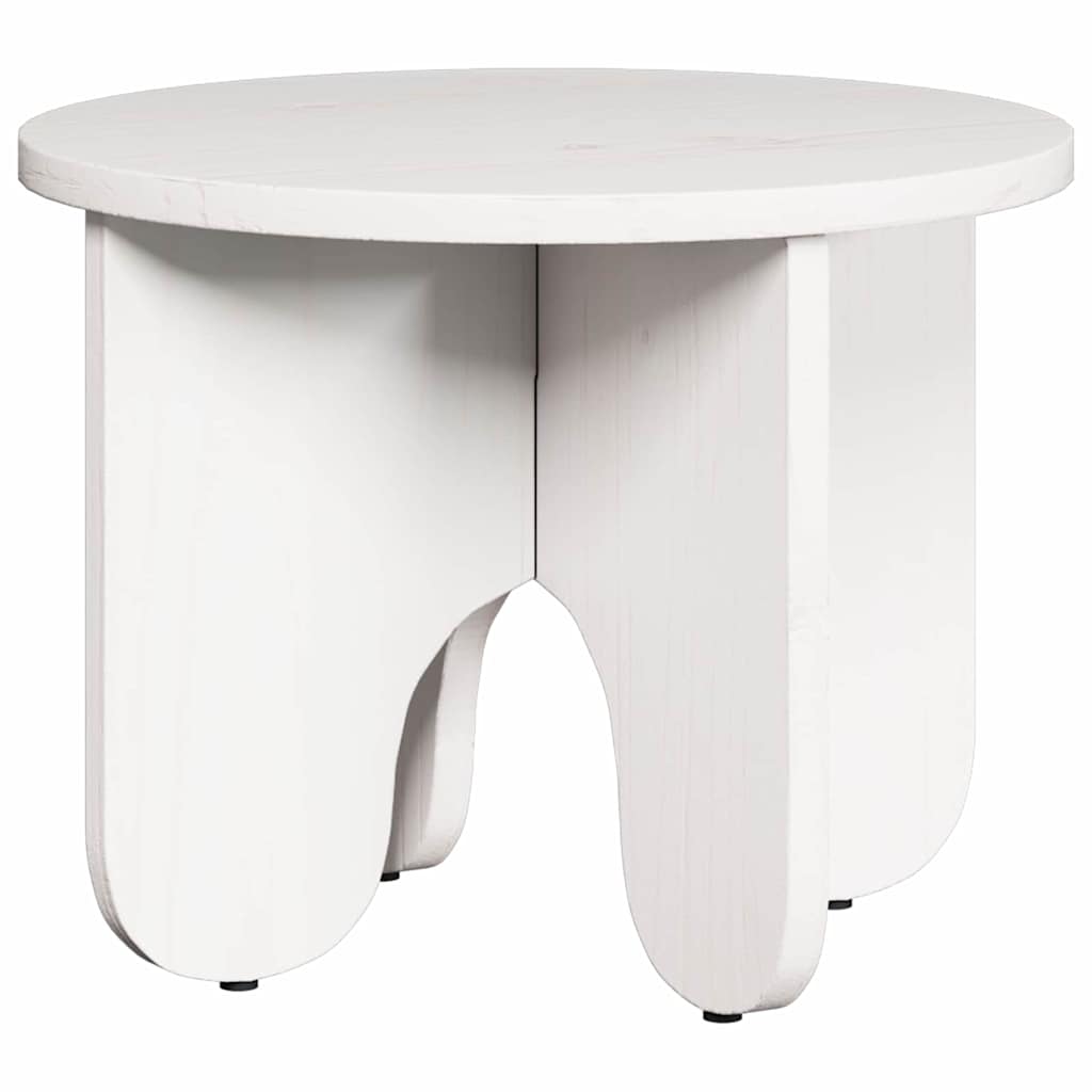 Couchtisch 2 pcs Weiß 39.5 x 39.5 x 30 cm Massivholz Kiefer